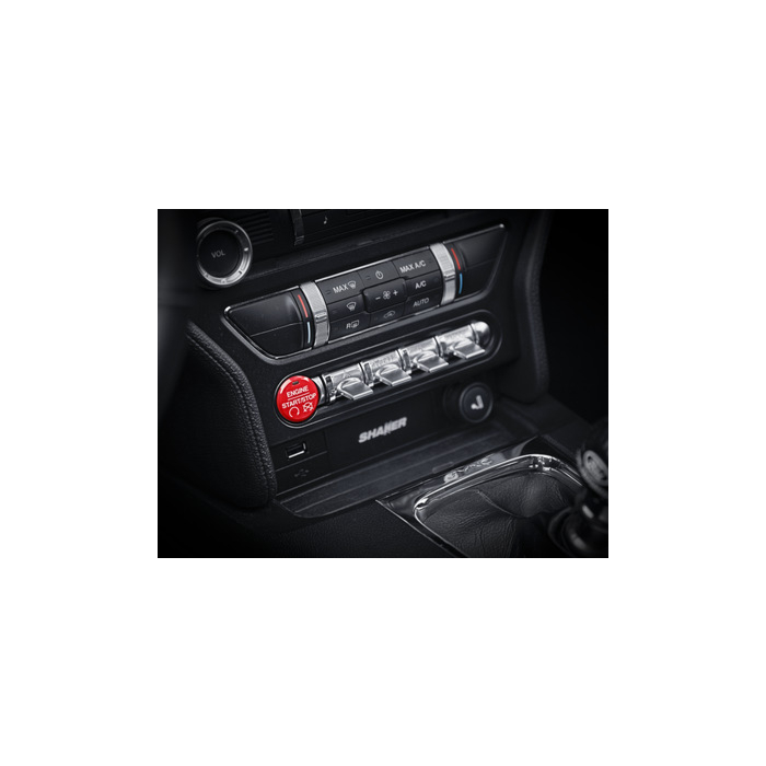 Ford Mustang (03/2015 - 02/2018) Performance START knop rood