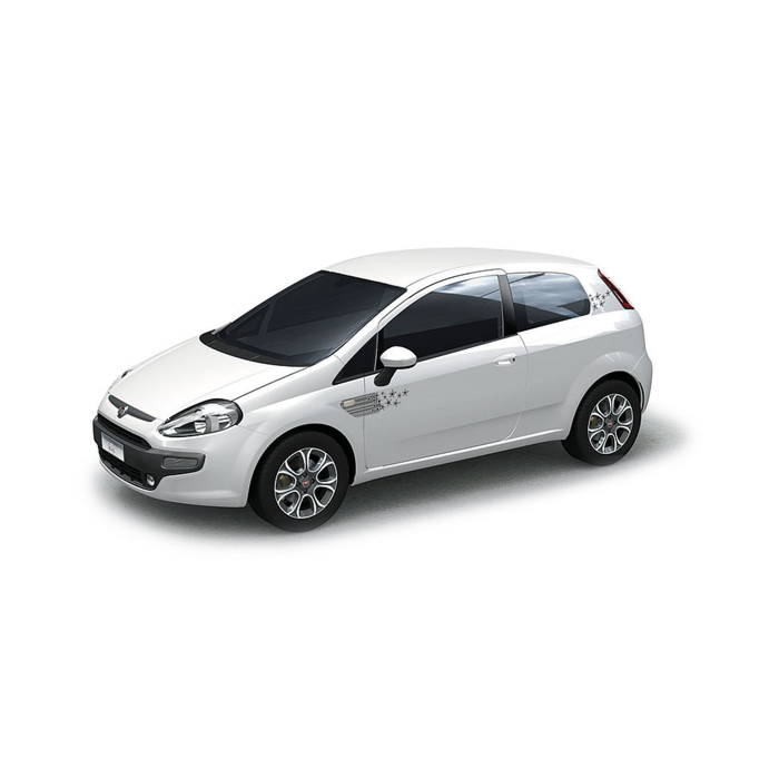Fiat Punto stickerset Stars 3-drs