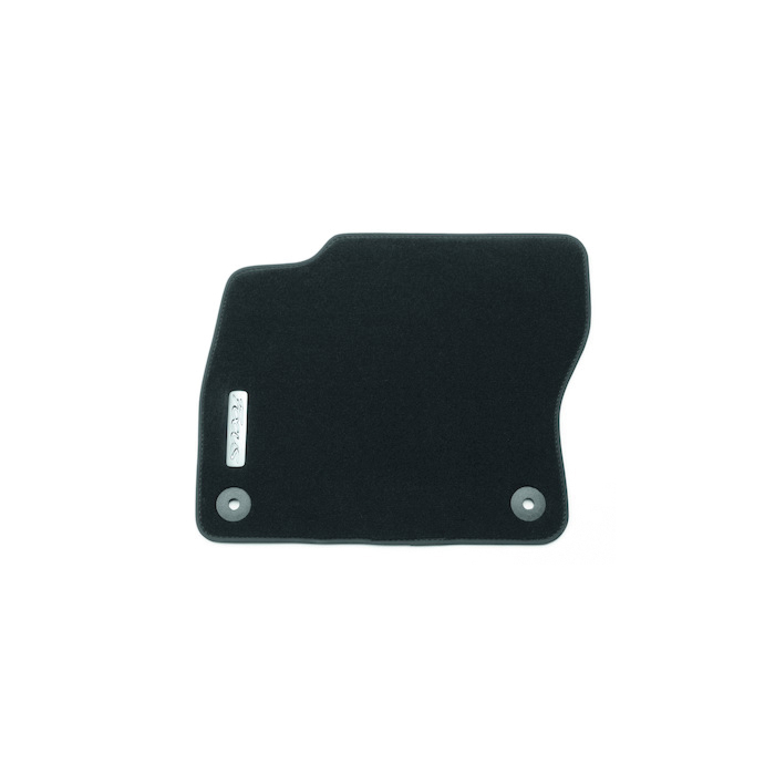 Ford Focus (01/2011 - 01/2015) vloermatten, premium velours voor, zwart met Ford logo