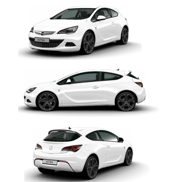 Opel Astra J GTC OPC-line pakket zonder verchroomde uitlaat
