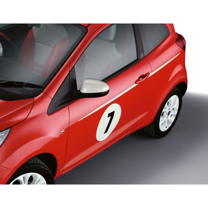 Ford Ka (09/2008 - 2016) striping voor de zijkant, White