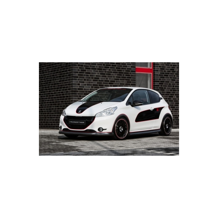 Musketier Peugeot 208 (2012 - 2019) spoiler kit EnGarde, carbon-look (with duplex-sport exhaust single end pipe)