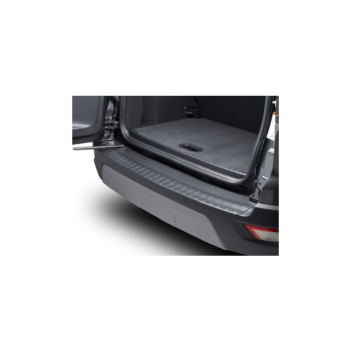 Ford EcoSport (10/2017 - ..) rear bumper protector, shaped, matte black