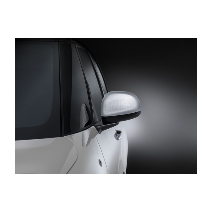 Fiat 500L spiegelkappen aluminium Techno-motief