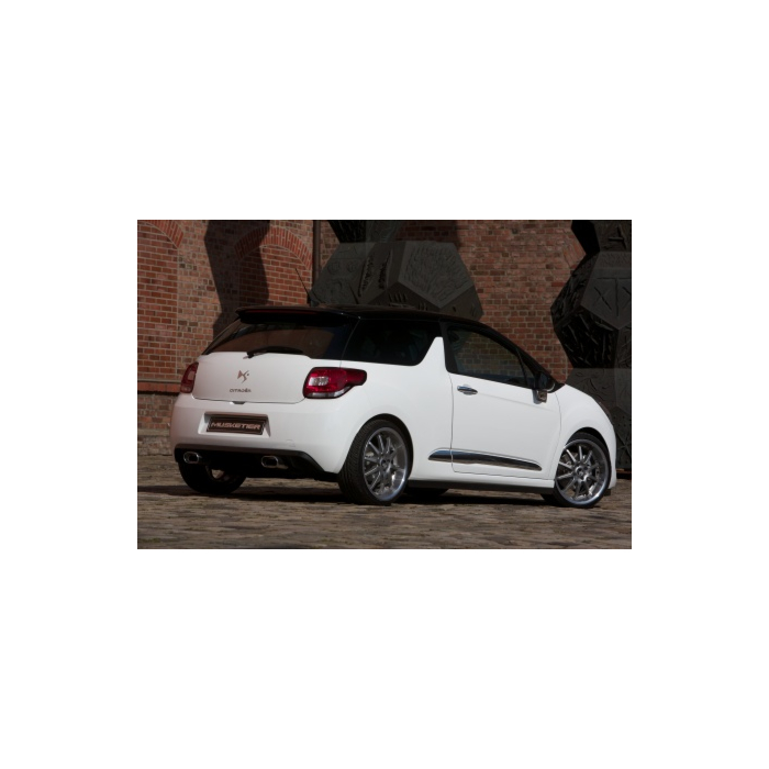 Musketier Citroën DS3 duplex rvs einddemper 1x114x86 mm