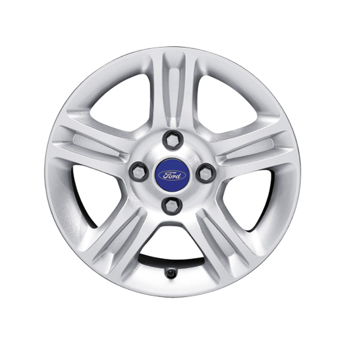 Ford Fiesta (09/2008 - 06/2017) lichtmetalen velg 15" 5x2-spaaks design, zilver