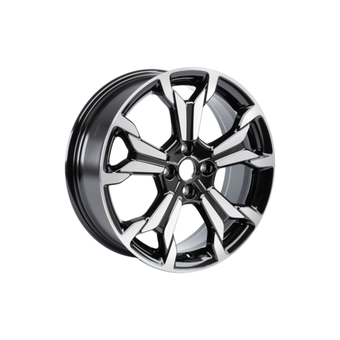 Ford Fiesta (07/2017 - 2023) lichtmetalen velg 18" 5 x 2-spaaks design, zwart gefreesd