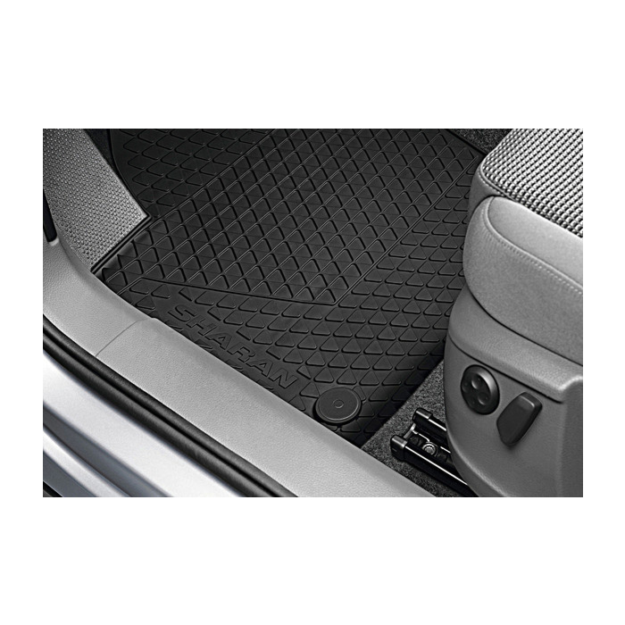 Volkswagen Sharan 2010 - .. vloermatten rubber, voor en midden