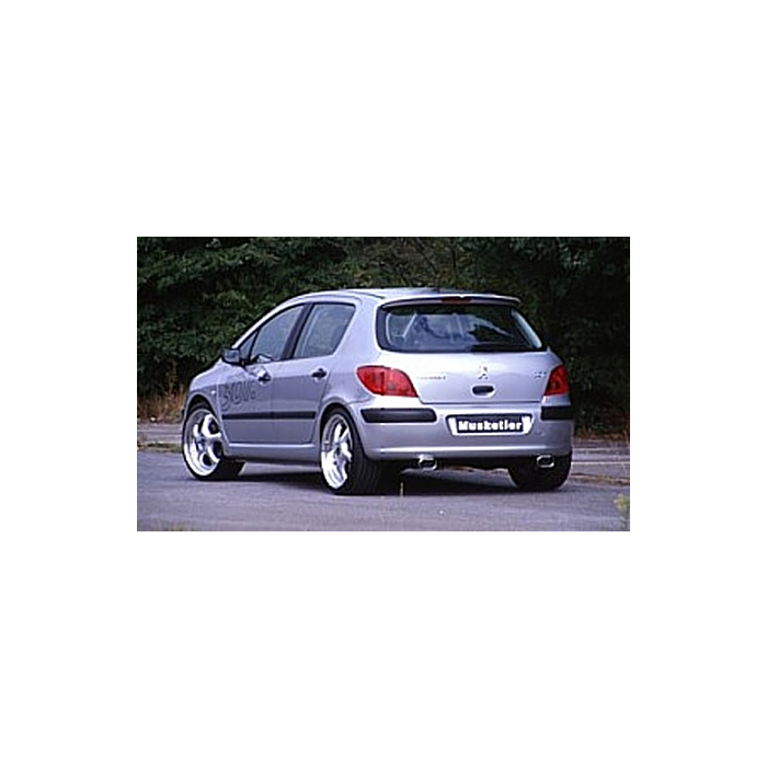Musketier Peugeot 307 duplex rvs einddemper 1x135x75 mm