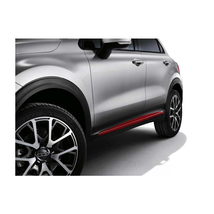 Fiat 500X deursierlijsten rood