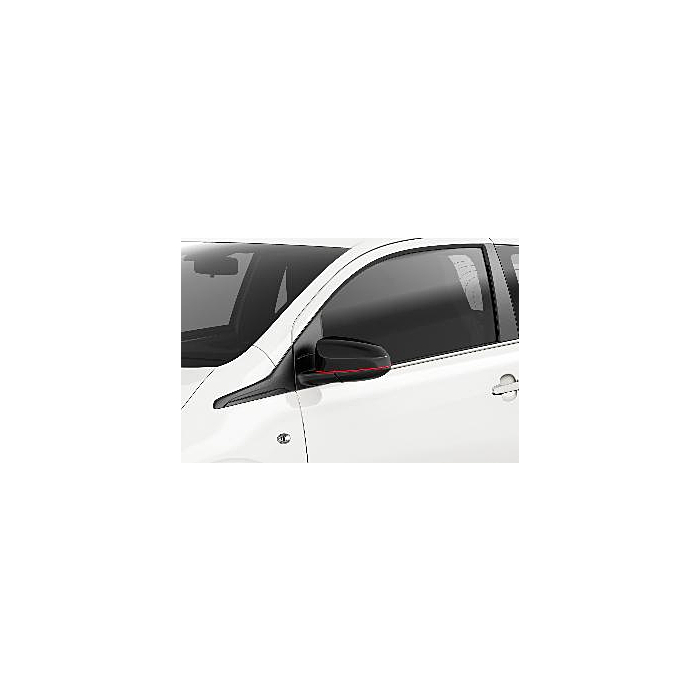 Peugeot 108 spiegelkappen Ligne S (zwart met rode streep)
