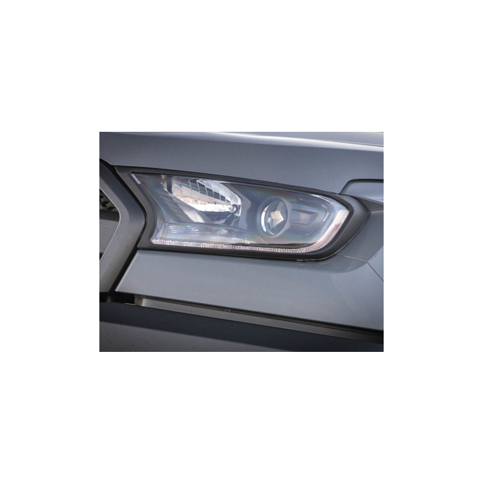 Ford Ranger (2012 - 11/2022) Pickup Attitude set koplampafdekkingen omlijsting in matzwart