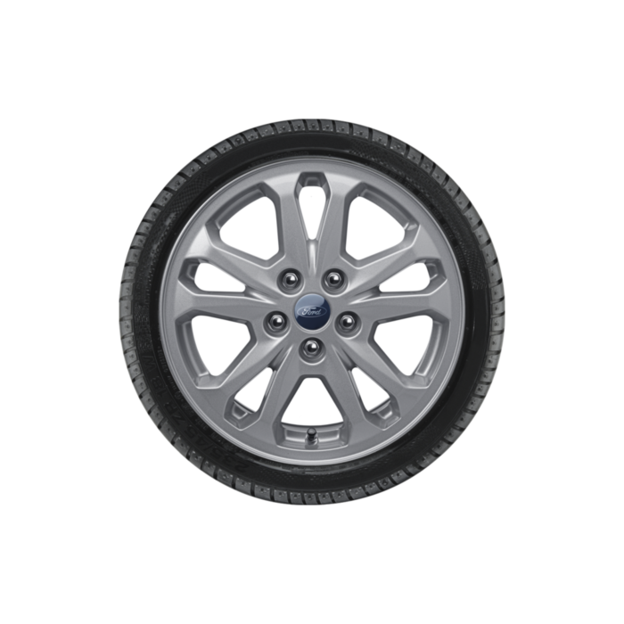 Ford Tourneo / Transit Connect (06/2018 - 03/2024) lichtmetalen velg met winterband 16", 5-spaaksdesign, zilver