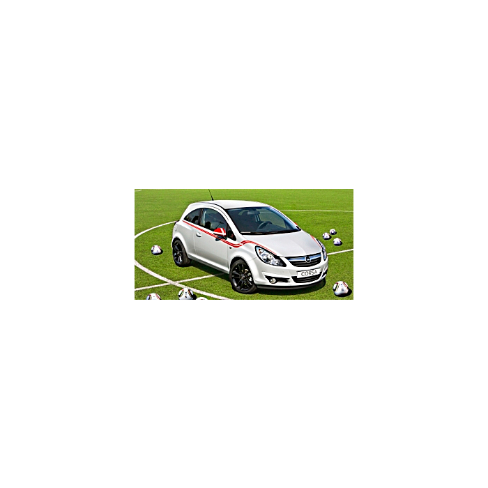 Opel Corsa D 3-drs country flag & mirrors DENMARK