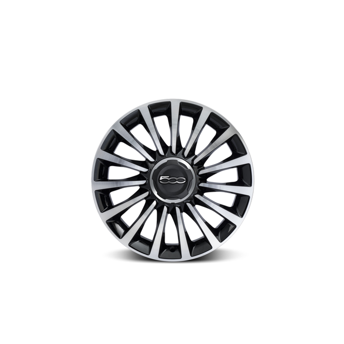 Fiat 500L set lichtmetalen velgen 17” diamantglans zwart