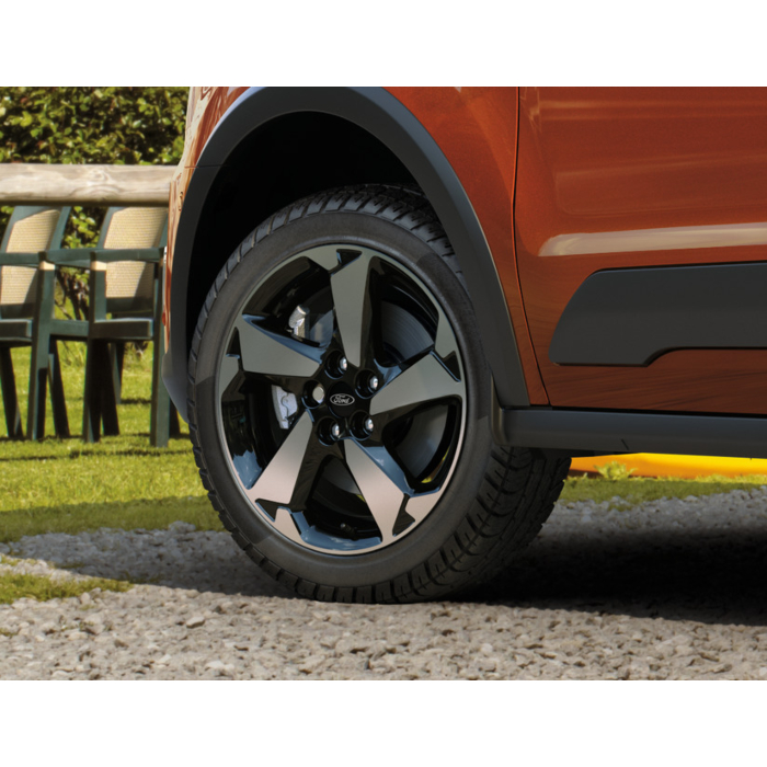 Ford Tourneo / Transit Connect (06/2018 - 03/2024) lichtmetalen velg 17" 5-spaaks design, gepolijst zwart