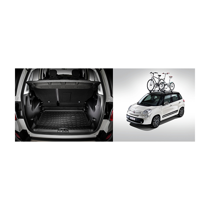 Fiat 500L / 500L Trekking pakket free time dakdragers + fietsdrager + inzetbak voor bagageruimte