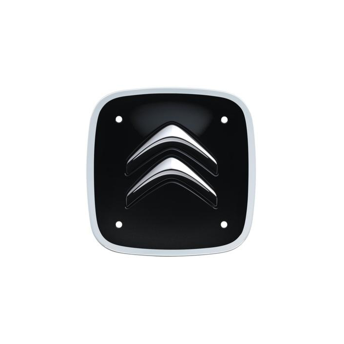 Citroen naafkappen set van 4 zwart en wit vierkant