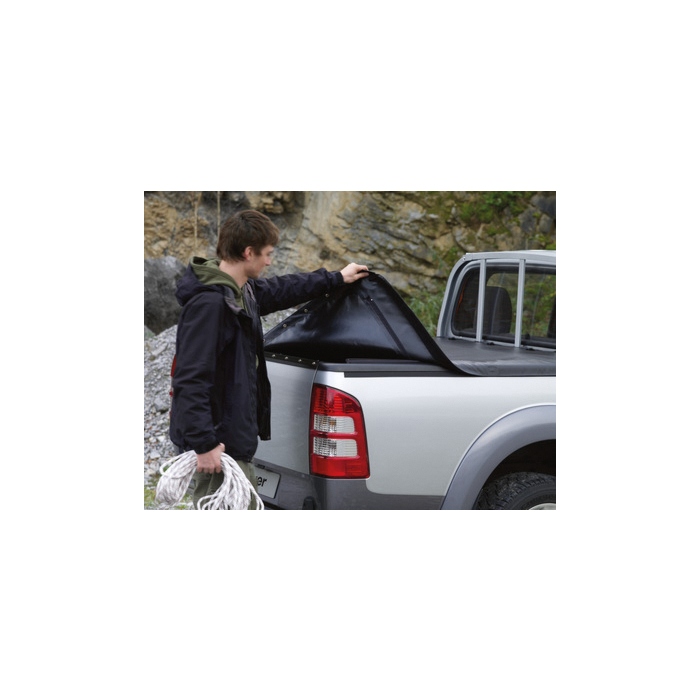 Ford Ranger (2006 - 10/2011) afdekzeil soepel, zwart