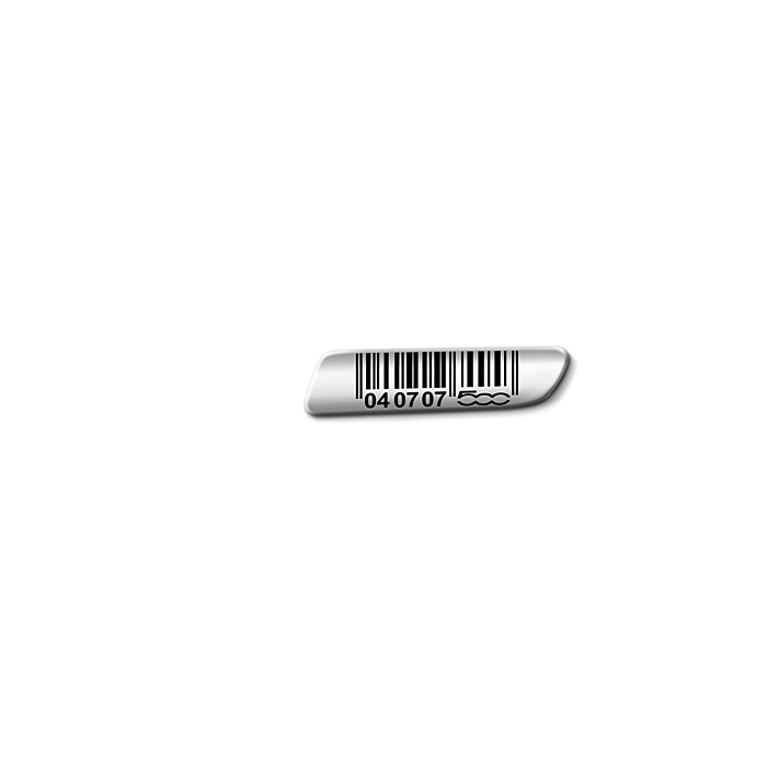 Fiat 500/500c badge barcode