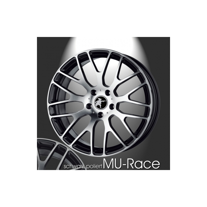 Musketier Citroën C-Crosser / Peugeot 4007 lichtmetalen velg MU-Race 8,5x19 zwart gepolijst