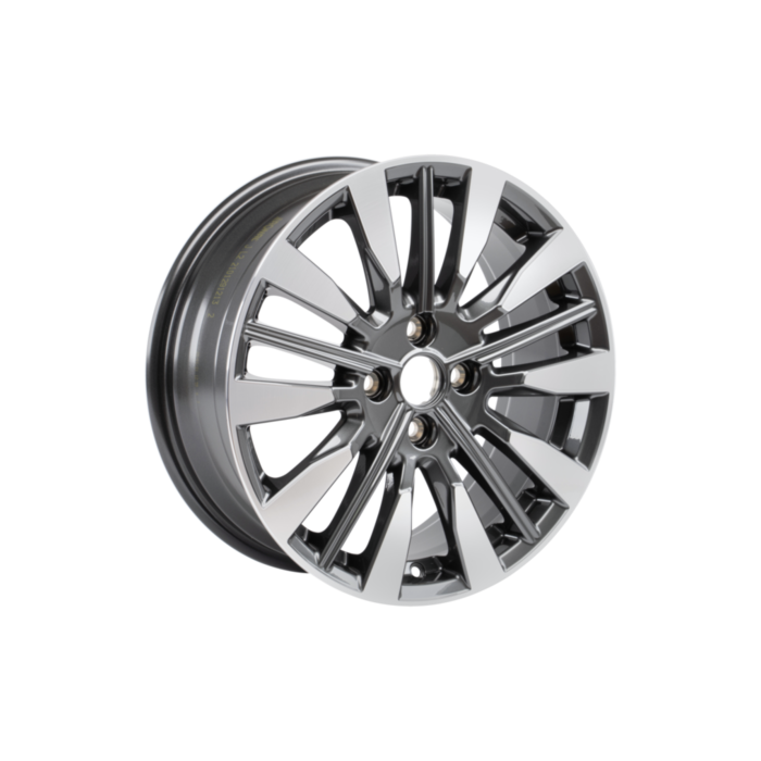 Ford Fiesta (07/2017 - 2023) lichtmetalen velg 17" 5 x 3-spaaks design, parelgrijs gepolijst