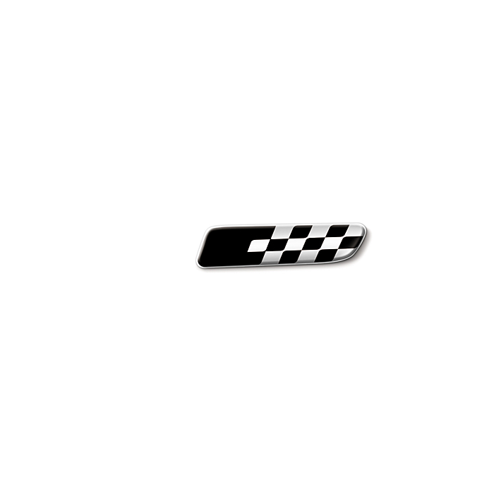 Fiat 500/500c badge zwart sport