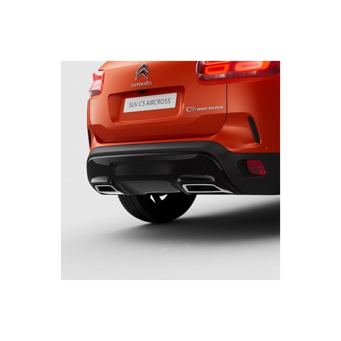 Citroen C5 Aircross (2018 - 2025) set van 2 uitlaat eindsierstukken verchroomd