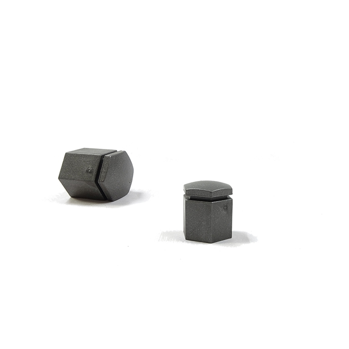Opel doppen voor de velgenmoeren donker grijs 21 mm hoog