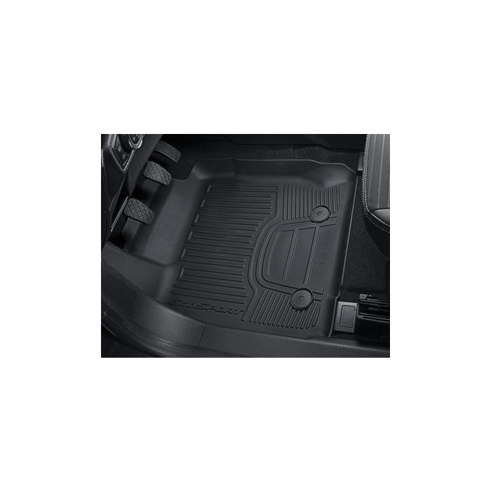 Ford EcoSport (10/2017 - ..) vloermatten, all-weather met opstaande randen, voor, zwart