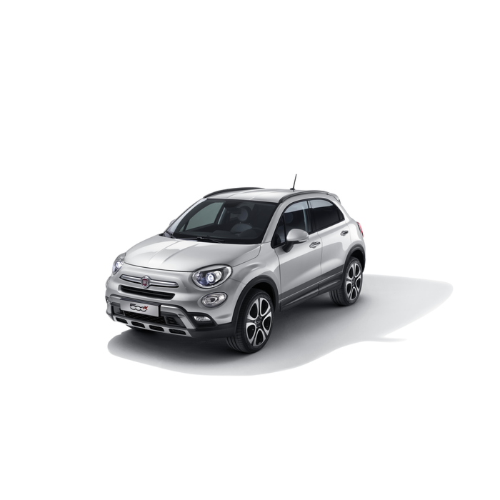 Fiat 500X sticker zijkant grijs