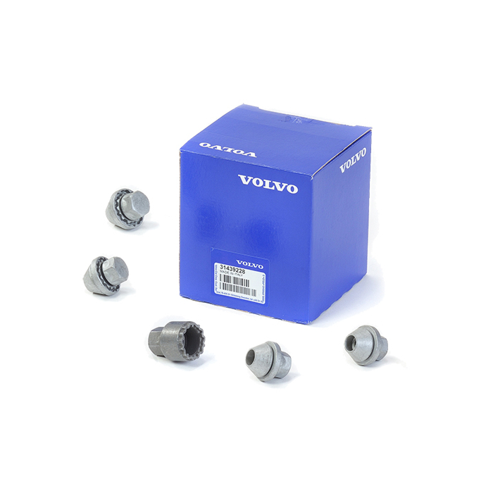 Volvo wielmoerenset (set van vier stuks + sleutel)