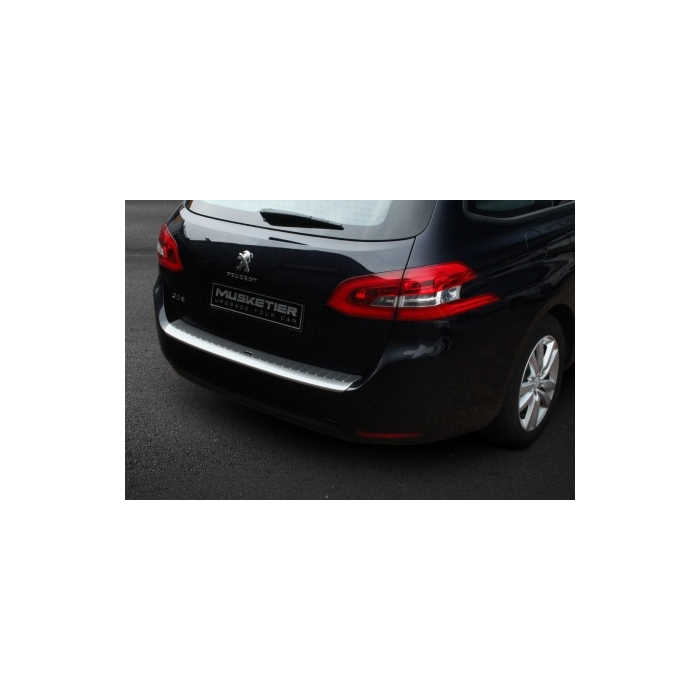 Musketier Peugeot 308 SW (2013 - ..) achterbumperbeschermstrip, aluminium-look