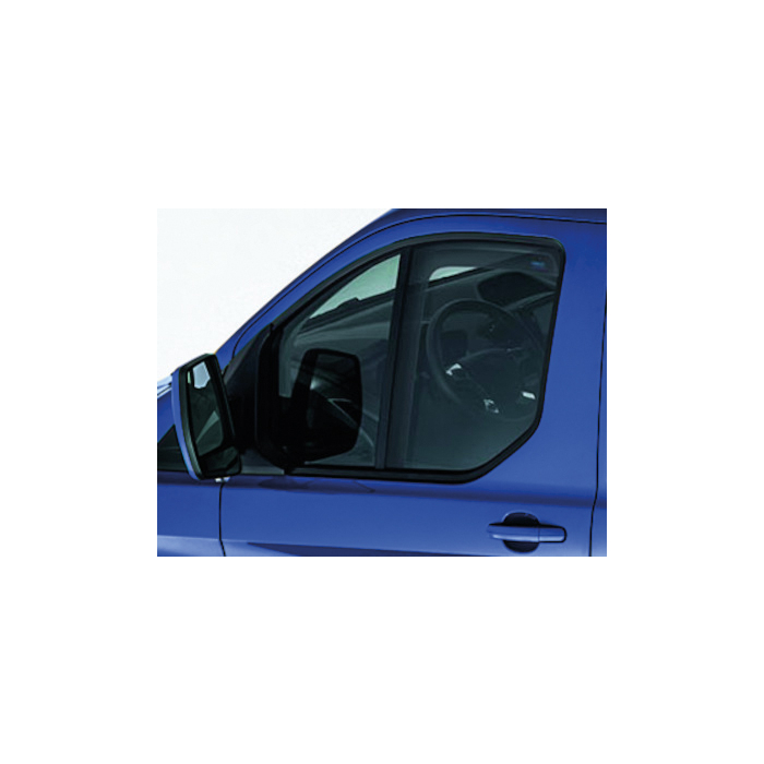 Ford Tourneo Custom / Transit Custom (08/2012 - 09/2023) windgeleiders, zijruit voor vensters voordeuren, lichtgrijs