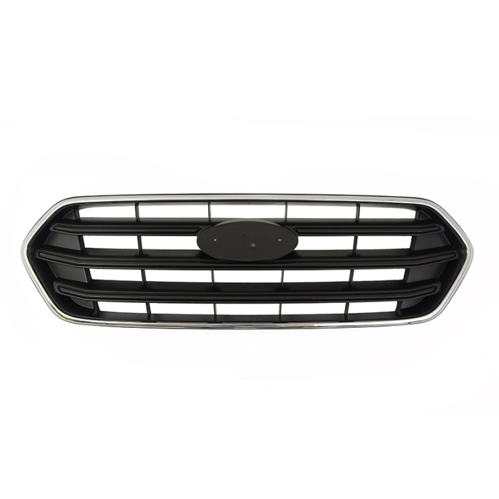 Ford Transit Custom (03/2018 - 09/2023) grille zwart (chromen sierlijst)