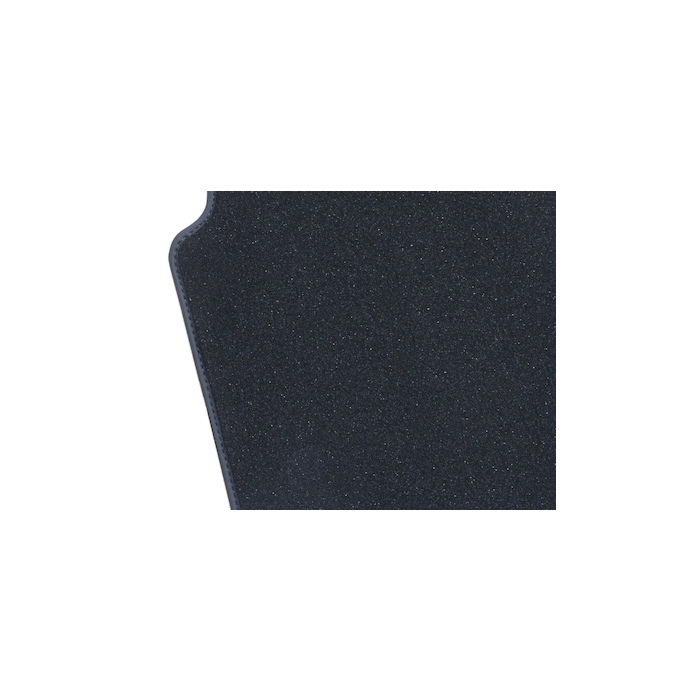 Ford B-MAX (2012 - 2018) floor mats, premium velour front, black with double stitching