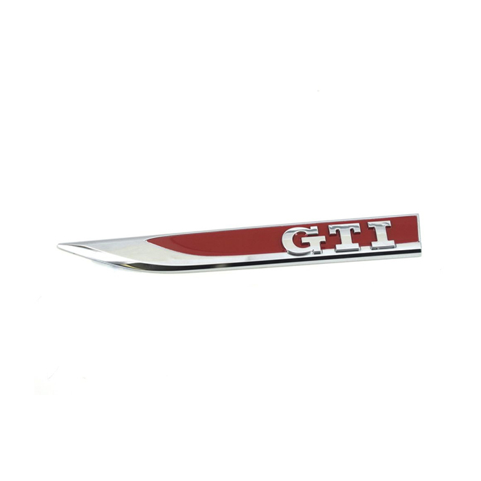 Volkswagen Golf 7 GTI emblem front screen left red / chrome