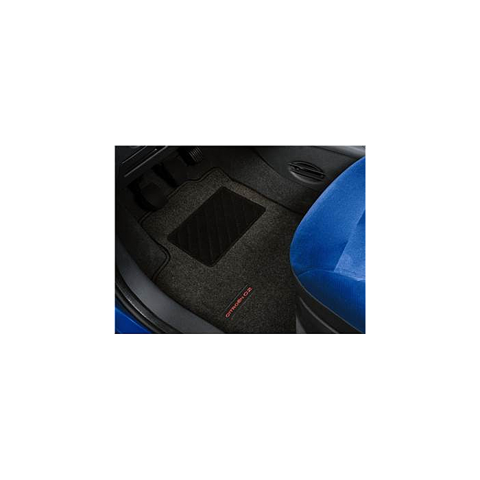 Citroën C2 vloermatten velour donker grijs