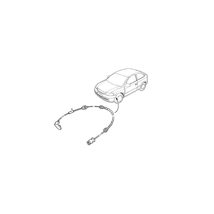 Opel Astra G / Zafira A remvoeringsensor
