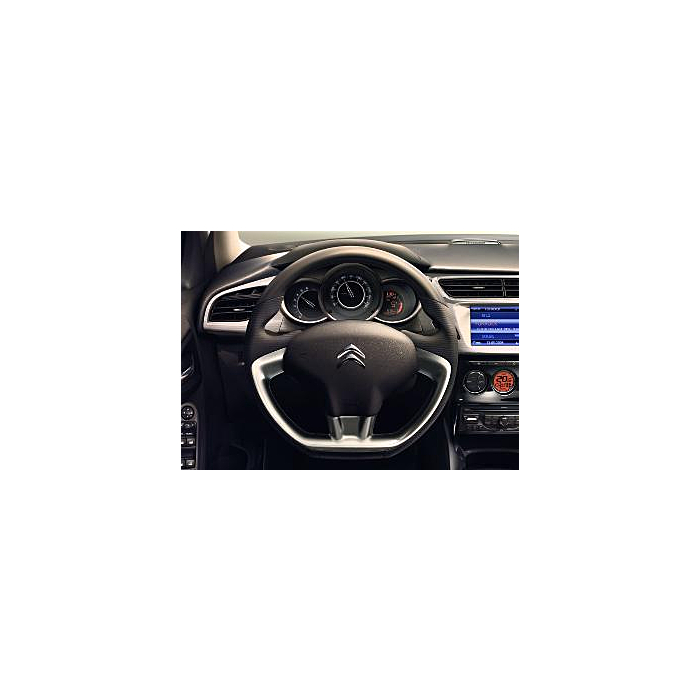 Citroën C3 2010 - 2017 steering wheel leather / aluminium