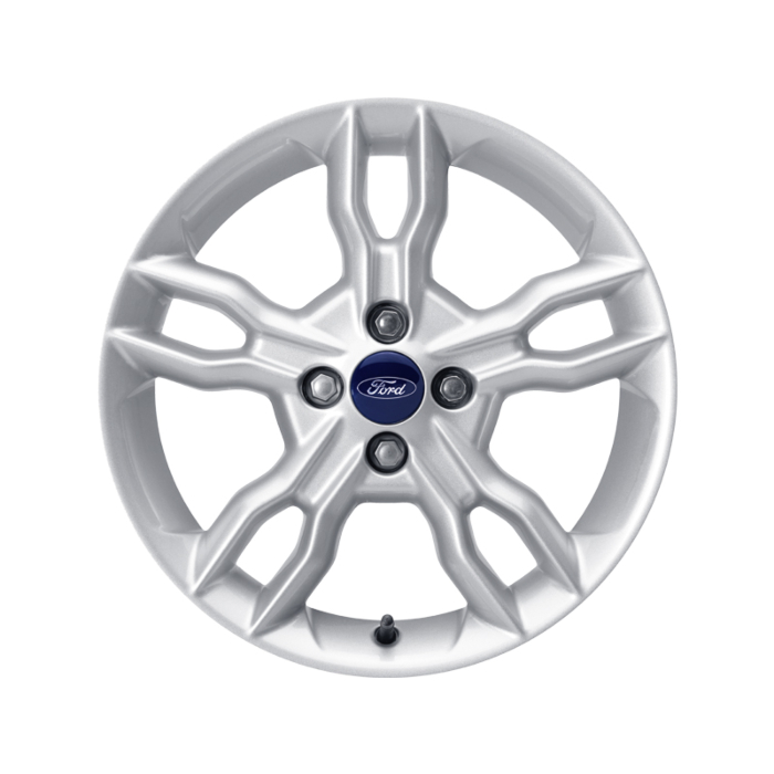 Ford Ka (09/2008 - 2016) lichtmetalen velg 16" 5 x 2-spaaks design, Sparkle Silver