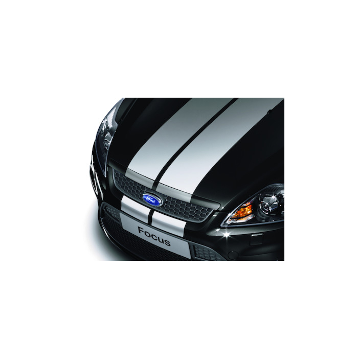 Ford Focus (01/2008 - 12/2010) GT-Stripingset voor motorkap, wit