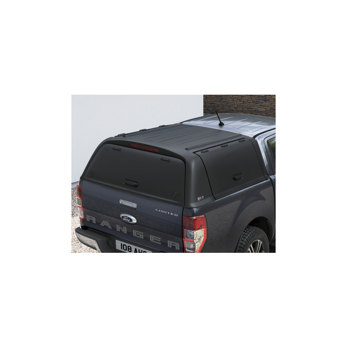 Ford Ranger (2012 - 11/2022) Pickup Attitude hard top Fleet Runner, matzwart