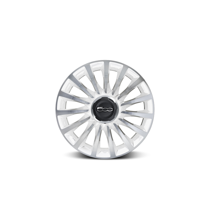 Fiat 500L set lichtmetalen velgen 17” diamantglans wit