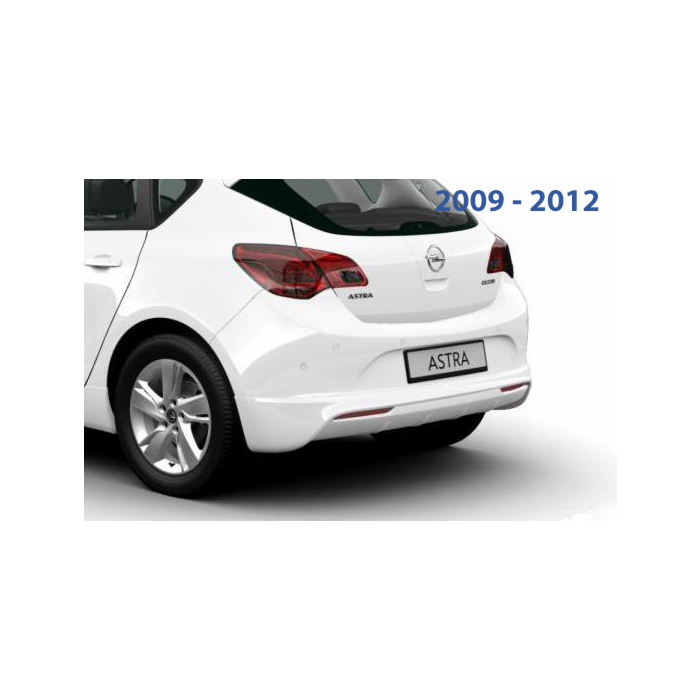 Opel Astra J OPC-line achterbumperspoiler 2009 - 2012 zonder verchroomde uitlaat