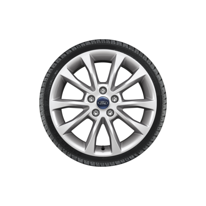 Ford Mondeo (09/2014 - ..) lichtmetalen velg met winterband 17", 5 x 2-spaaksdesign, zilver