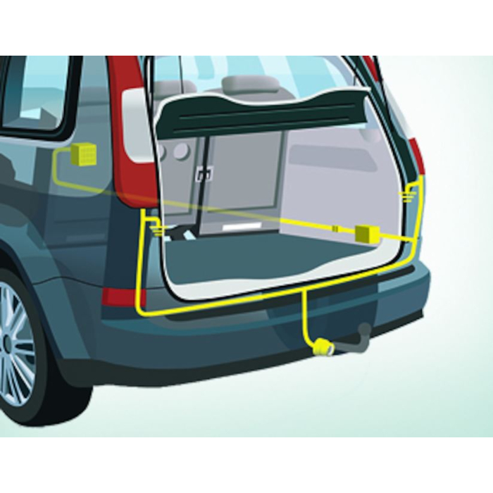 Ford Edge (09/2018 - ..) elektrische aansluiting voor trekhaak 13-pin aansluiting