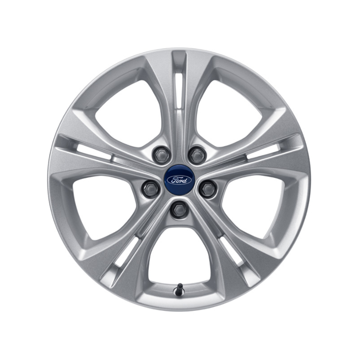 Ford lichtmetalen velg 17" 5x2-spaaks design, Sparkle Silver