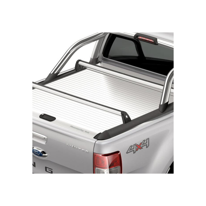 Ford Ranger (11/2011 - 11/2022) dwarsdragers zilver, voor oprolbare tonneau cover