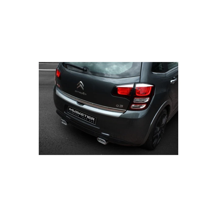 Musketier Citroën C3 2010 - .. achterbumperbeschermstrip, aluminium-look